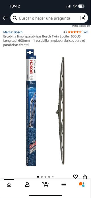 limpiaparabrisas Bosch Twin spoiler 600 US
 