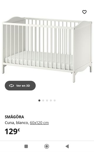 Cuna  IKEA - para colchón 60*120
