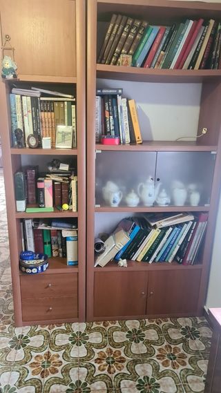 Mueble salón madera marrón