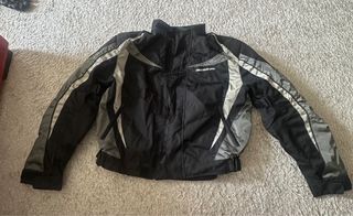 Chaqueta moto Bering XXL negra-plata