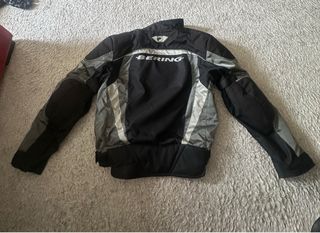 Chaqueta moto Bering XXL negra-plata