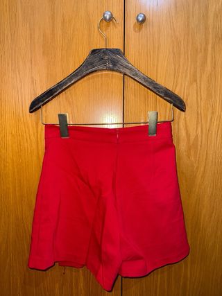 Falda roja - Falda pantalón