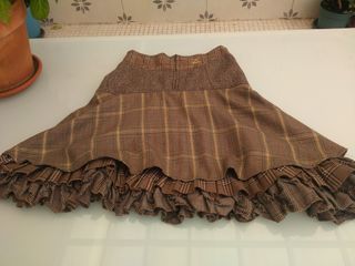Falda Desigual marrón original