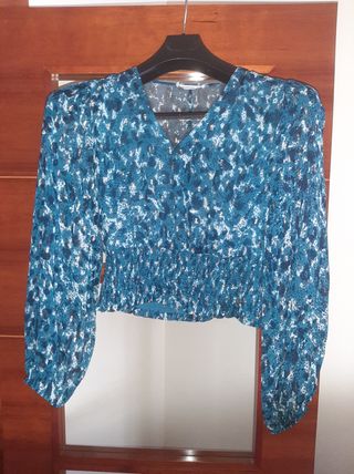 Blusa Brownie M - Teal c/Plata
