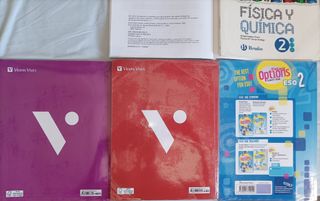 Lote libros 2º ESO – Física, Lengua, Inglés y Valo