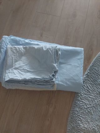 Funda nórdica 135cm - Algodón azul