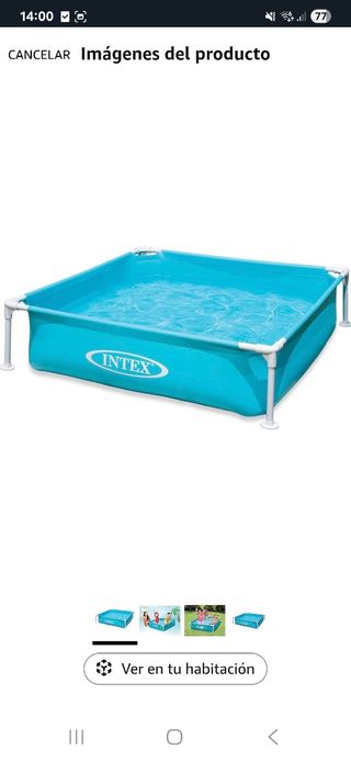 Piscina Intex infantil azul.