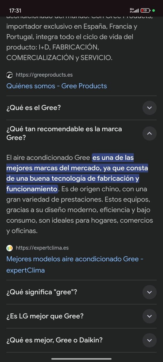Aire acondicionado Gree Pular 12 Inverter WiFi