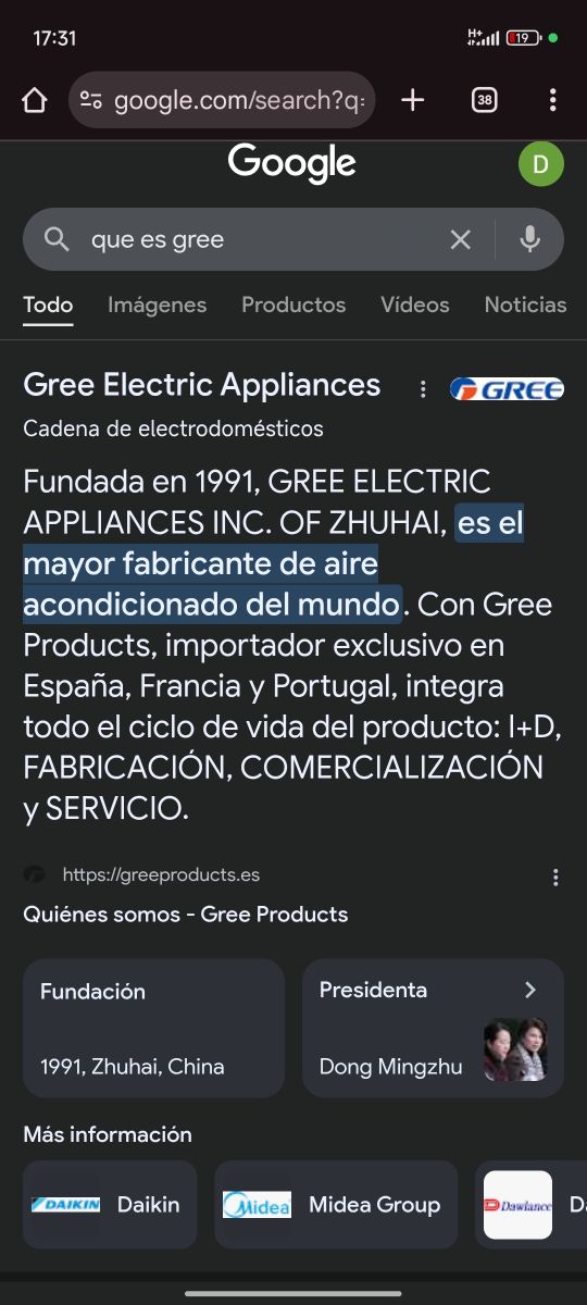 Aire acondicionado Gree Pular 12 Inverter WiFi