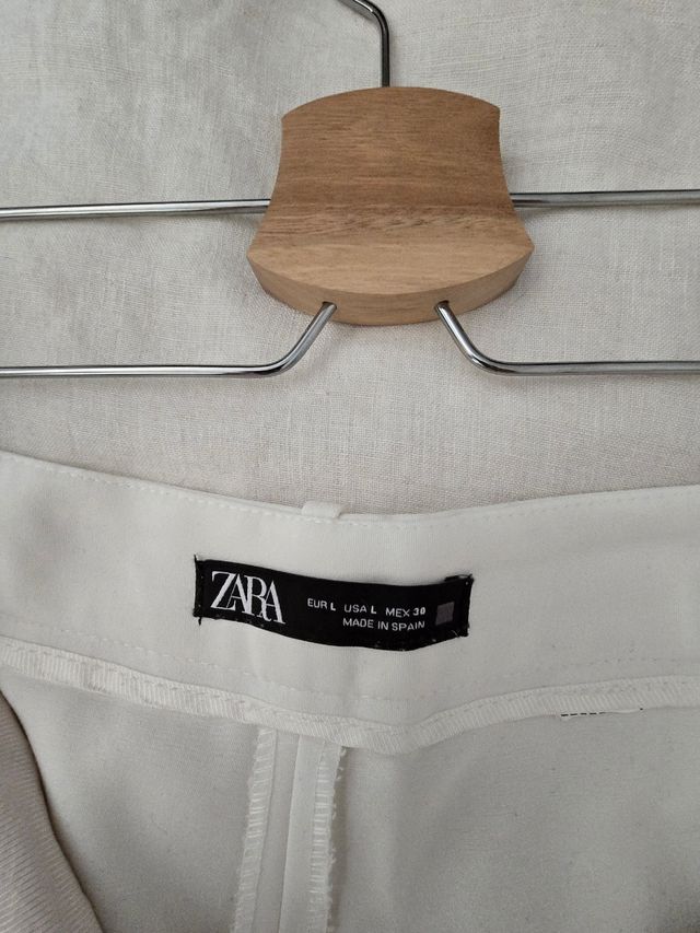 Shorts Zara blancos talla L