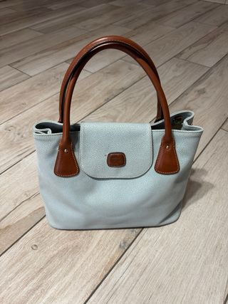 Borsa tote pelle blu