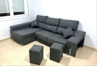 Divano chaise longue con Arcon e sedute allungabili