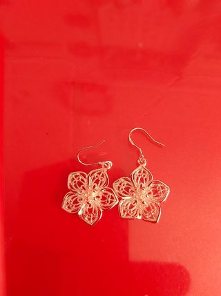 Pendientes Plata Flor - Joyería