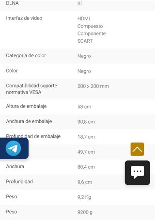 TV Sony Bravia 32" - Negro