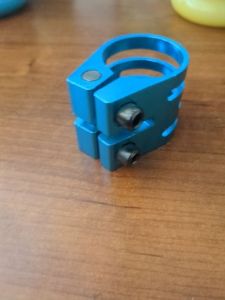Clamp Abrazadera Scooter Azul