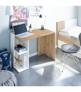 Escritorio Estudio Reversible. Blanco Artik Y Rob