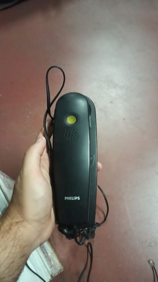 Teléfono Alcatel vintage negro