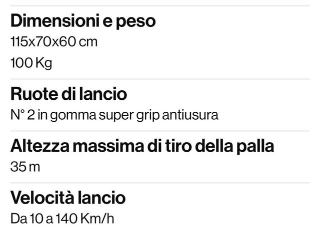 Eurogoal 1500: Macchina palloni