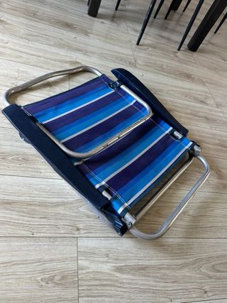 Silla hamaca playa o piscina plegable y reclinable