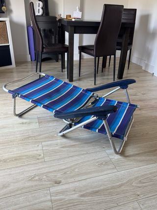 Silla hamaca playa o piscina plegable y reclinable