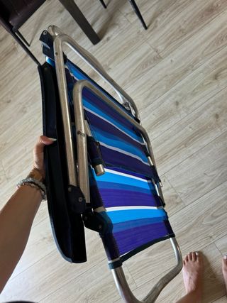 Silla hamaca playa o piscina plegable y reclinable