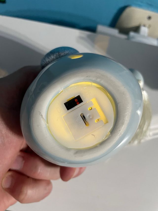 Lampada Notte Ceramica Cuore