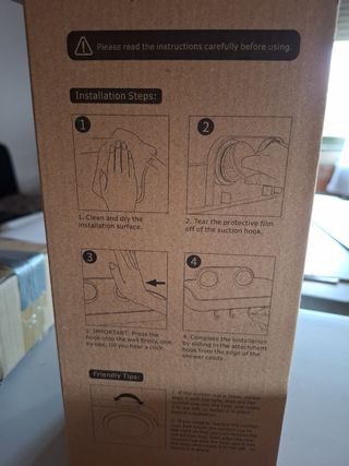 Estante ducha blanco