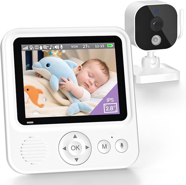 BVHNUA Babyphone Cámara 2.8'' Monitor para bebés 