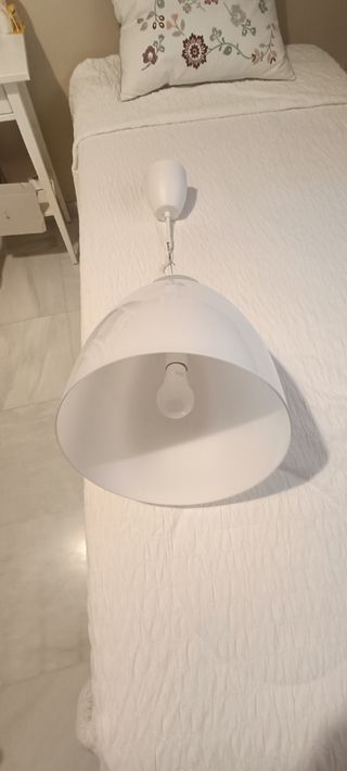 Lámpara Ikea PS blanca cristal - Colgante