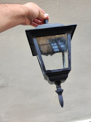 Lanterna da parete vintage nera