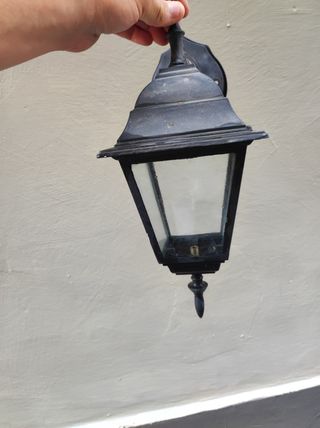 Lanterna da parete vintage nera