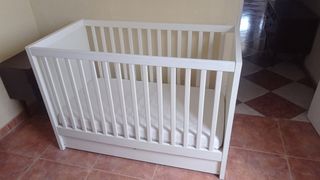 Cuna Ikea Stuva 60x120 + Colchón + 2 Protectores