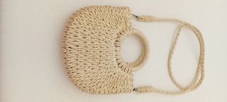 Borsetta paglia beige