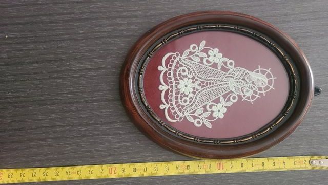 Virgen hilo enmarcada - Artesanía