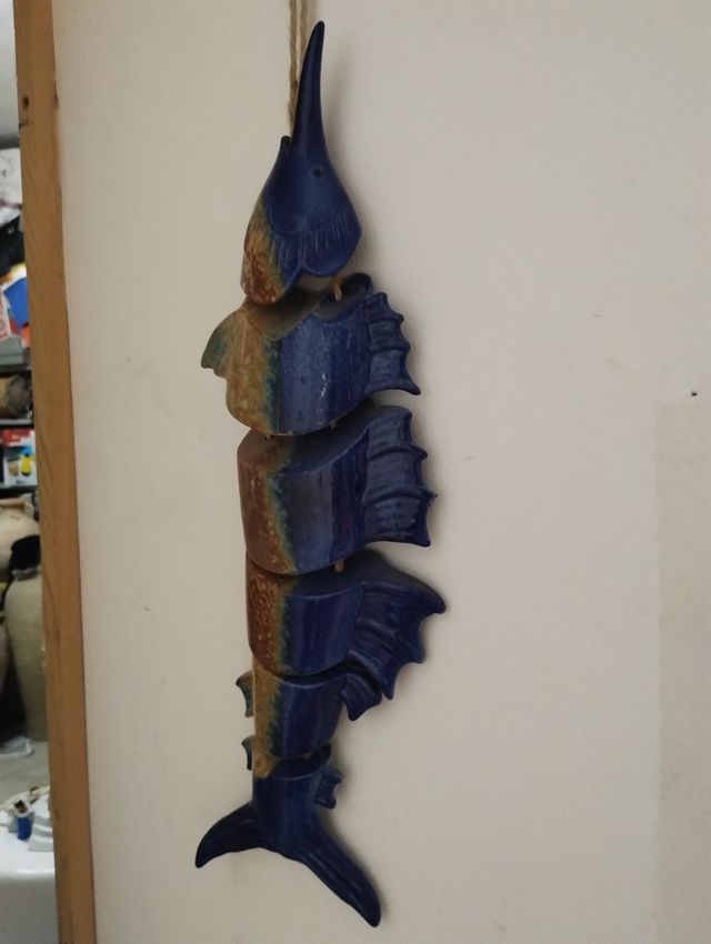 Arazzo pesce spada ceramico da parete 