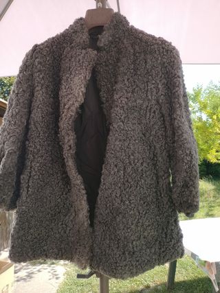 Giacca vintage agnello grigio