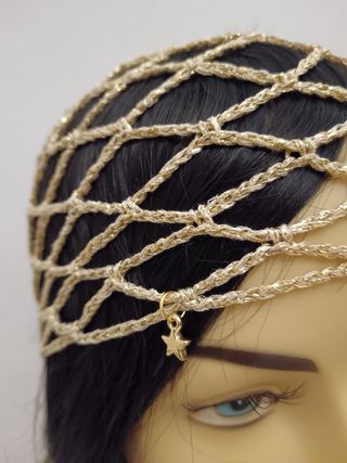 Cuffia Rete Oro Lurex - Stellina
