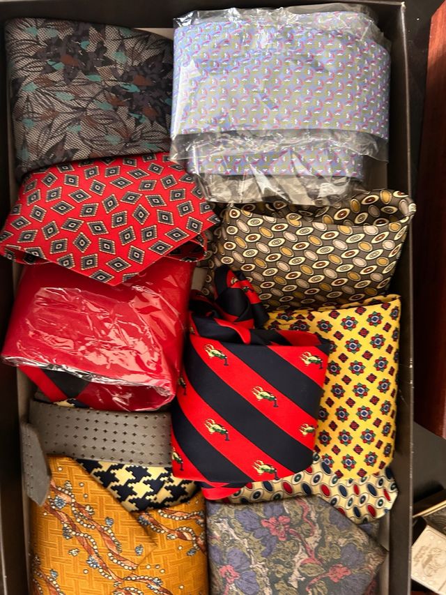 12 Corbatas de seda - Multicolor