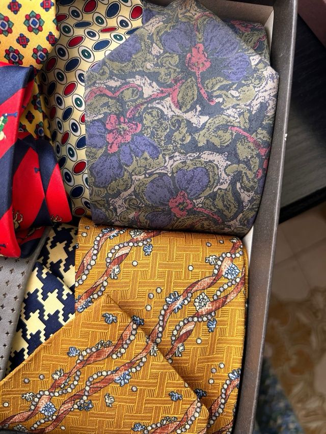 12 Corbatas de seda - Multicolor