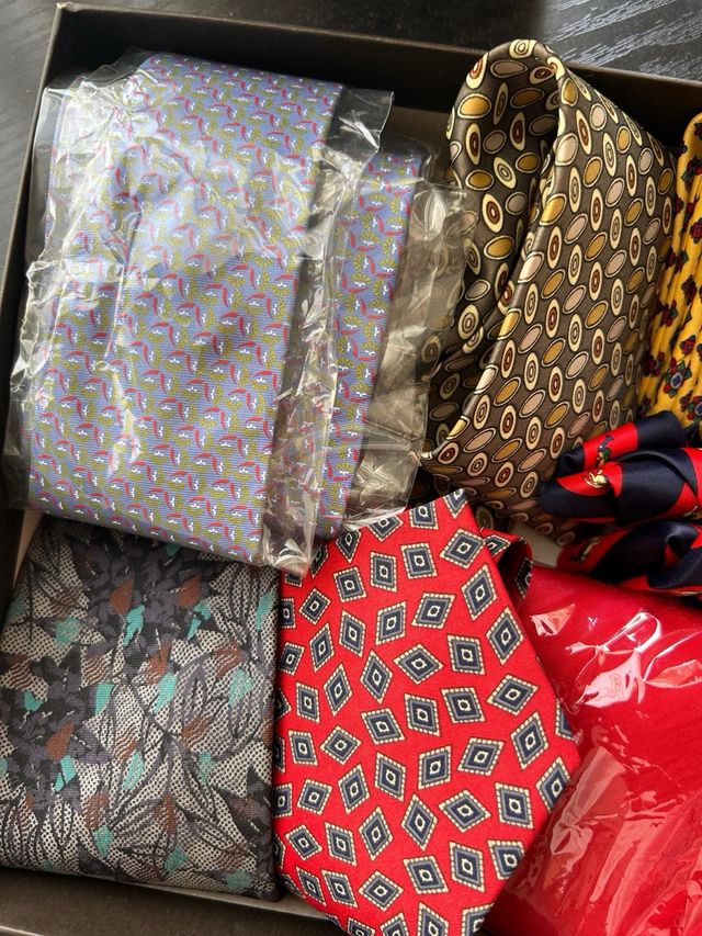 12 Corbatas de seda - Multicolor