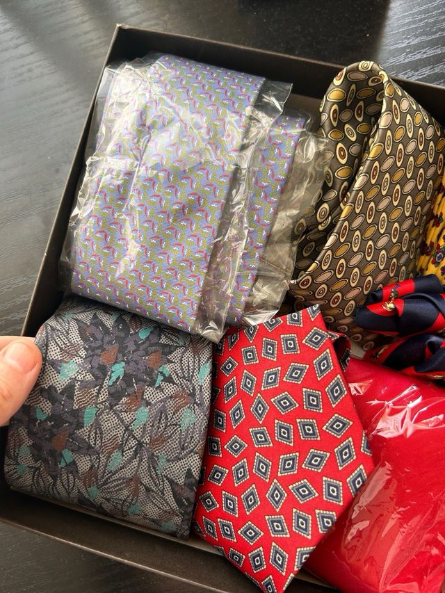 12 Corbatas de seda - Multicolor