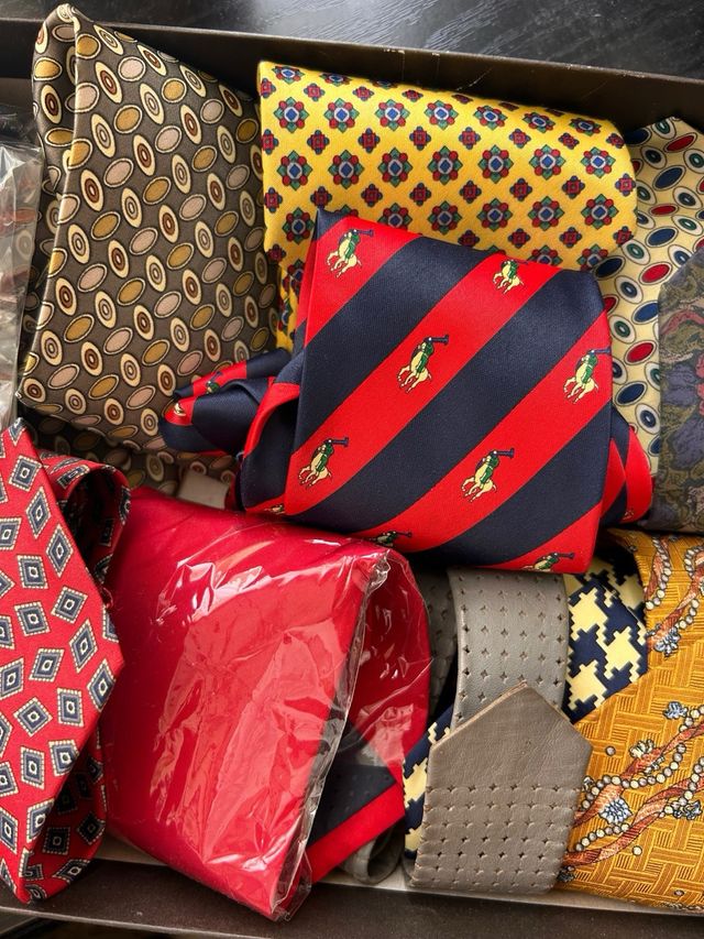 12 Corbatas de seda - Multicolor