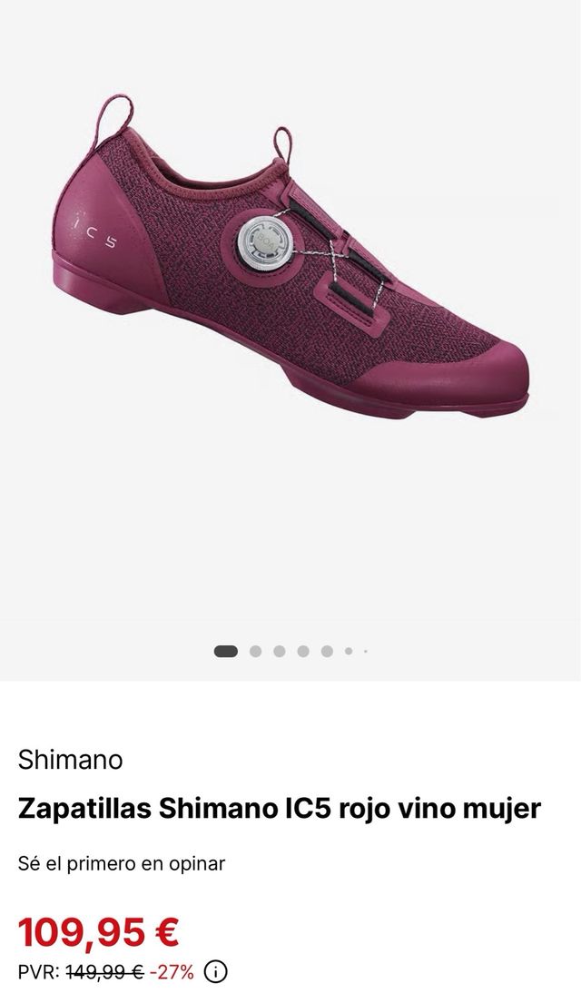 Zapatillas Shimano IC5 rojas