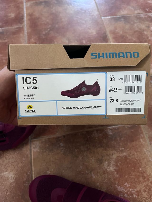 Zapatillas Shimano IC5 rojas