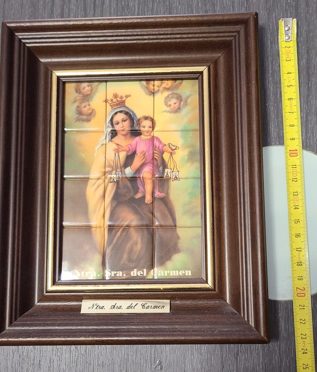 Virgen del Carmen: policromada