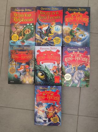 Libros Gerónimo Stilton desde el 8 hasta el 14. 