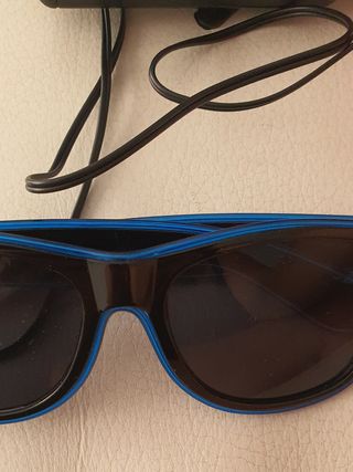 Gafas LED con mando a distancia