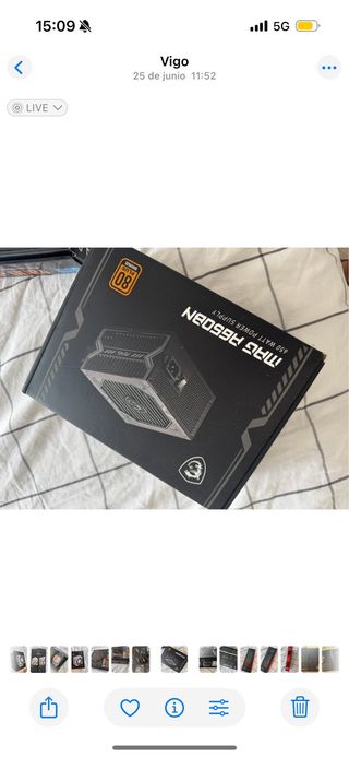 Ordenador Gaming desmontado, piezas a estrenar