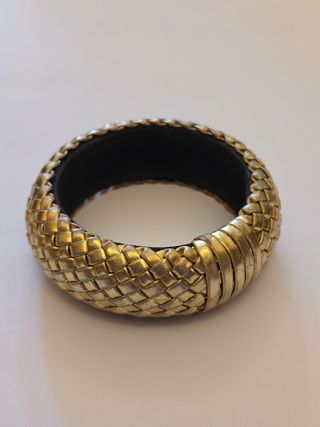 Pulsera trenzada dorada
