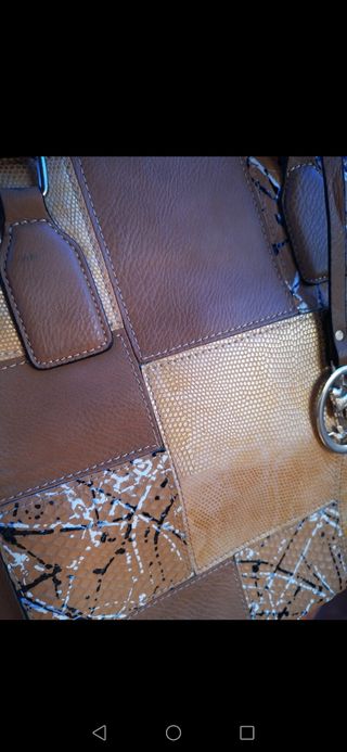 Bolso marrón-beige